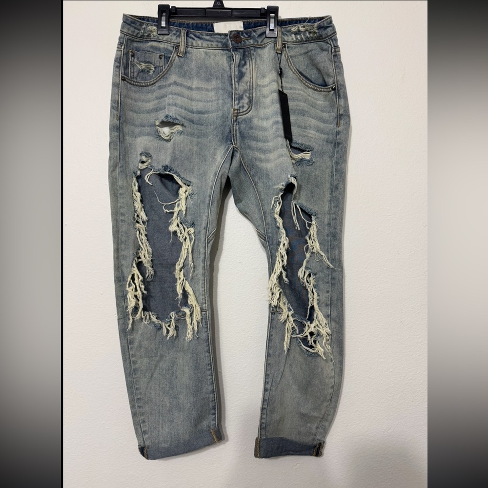 One teaspoon Saints Low Waist Boyfriend Denim Jeans Size 30 NWT - Picture 12 of 15